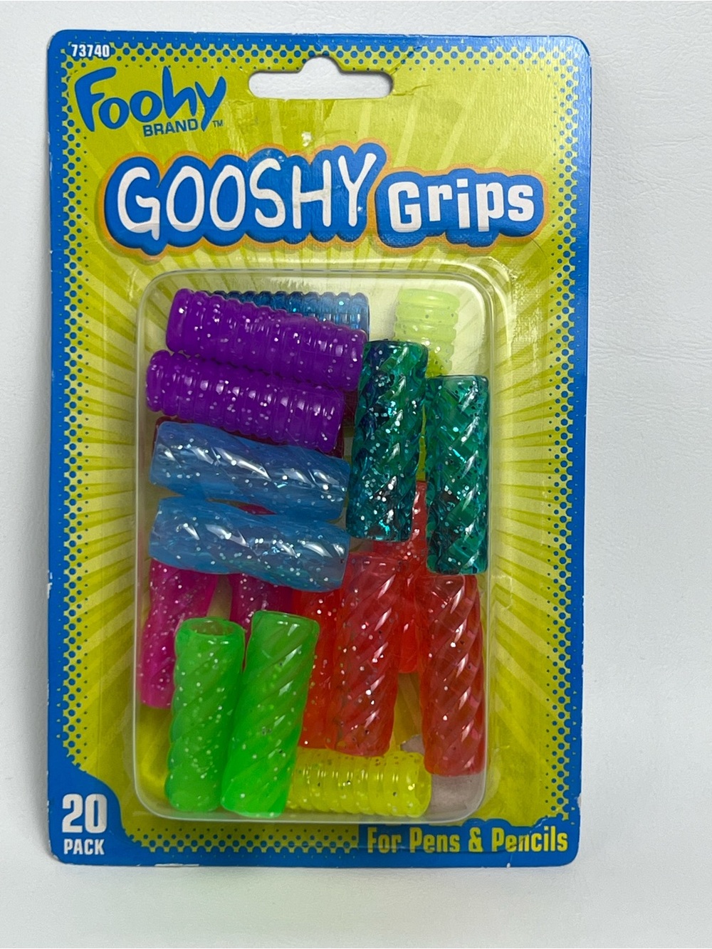 VTG 2005 Foohy Gooshy Grips Sanford Pack For Pencil Pens Open Box 18 Left
